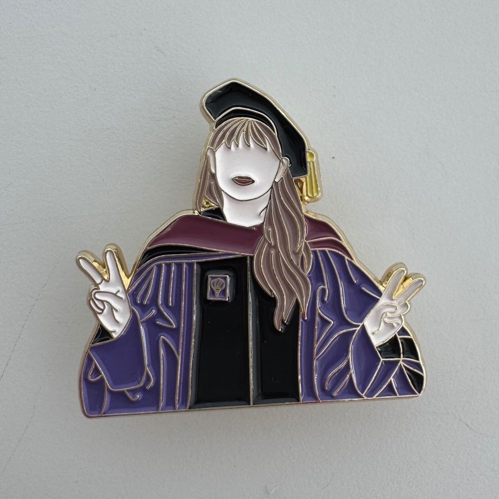 Professor Tay NYU Enamel Pin | Pop Culture Fan Brooch - Picture 1 of 2